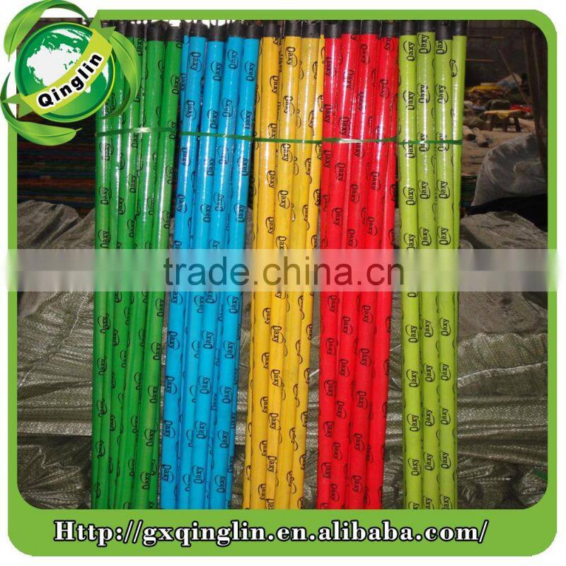 normal size 120*2.2cm pvc coated wooden broom handles for home