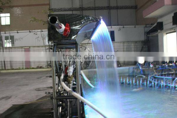factory wholesale pool water curtain and spa stainless steel waterfall