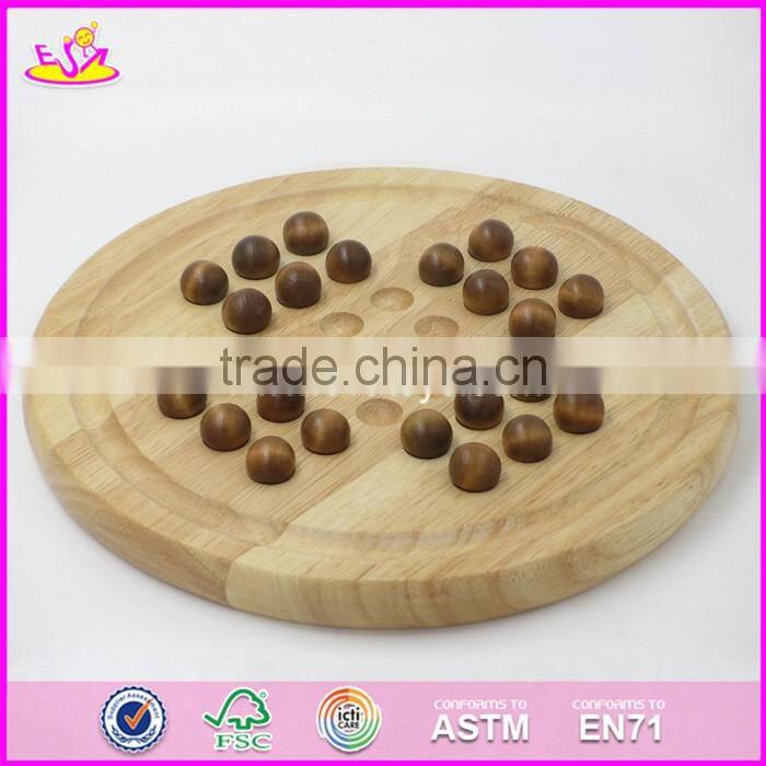 2017 New design children educational wooden chess checkers set W11A051