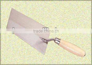 metal end wood handle carbon steel bricklaying trowel