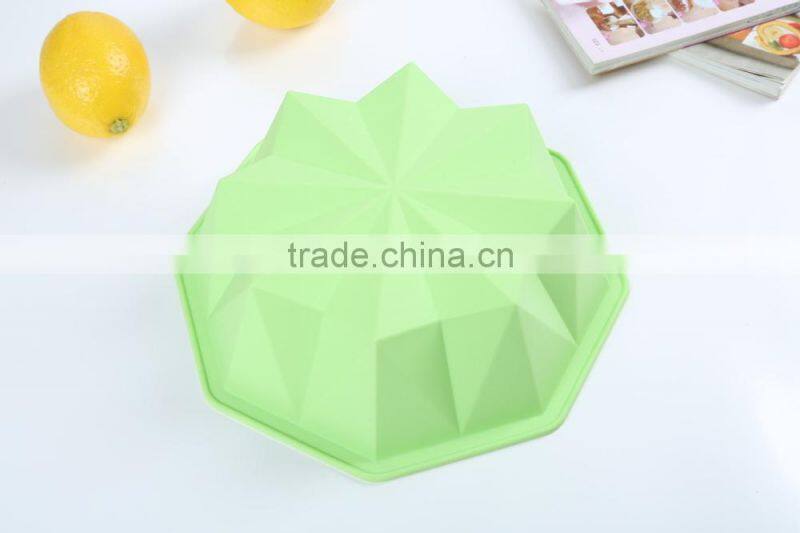 Creative design diamonds shape silicone bakeware cake mold,cupcake mold,cake pan