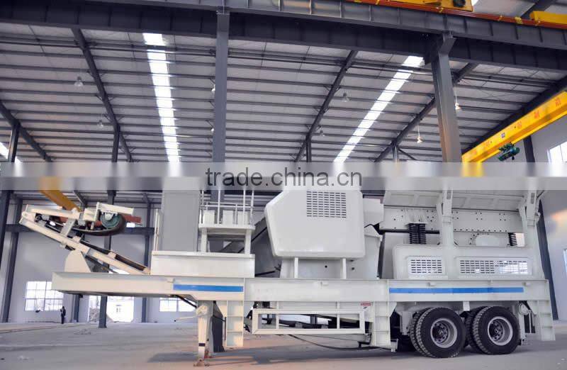 powerful mobile crushing system 180-200tph