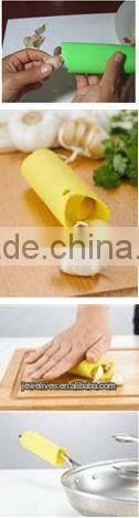 Kitchen promotion silicone garlic vegetable tools / silicone garlic peeler
