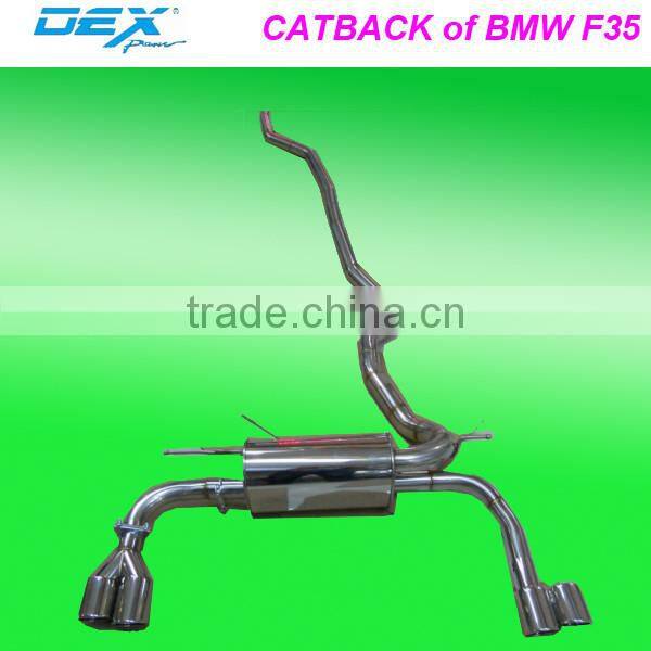stainless steel racing catback exhaust system for bmw F35