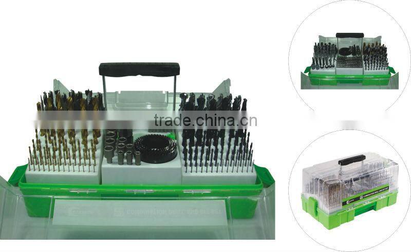303 piece Fantastic twist drill,masonry drill and wood drill set in plastic case