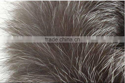 Men leather jacket with fur collar