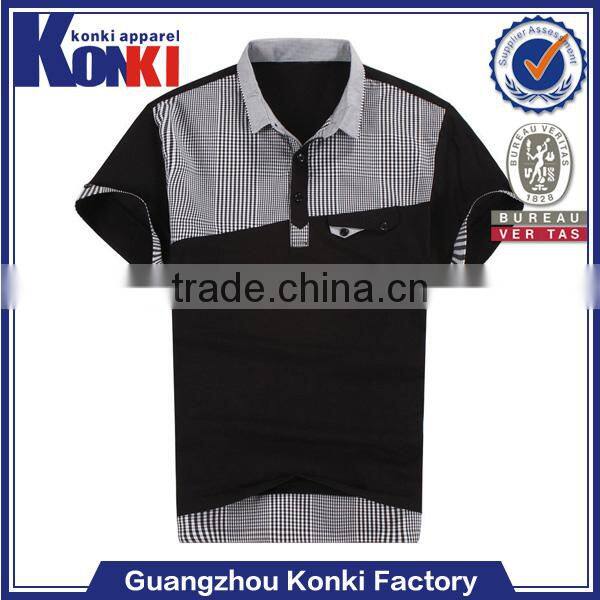 custom fashion 50 cotton 50 polyester short sleeves polo t shirts