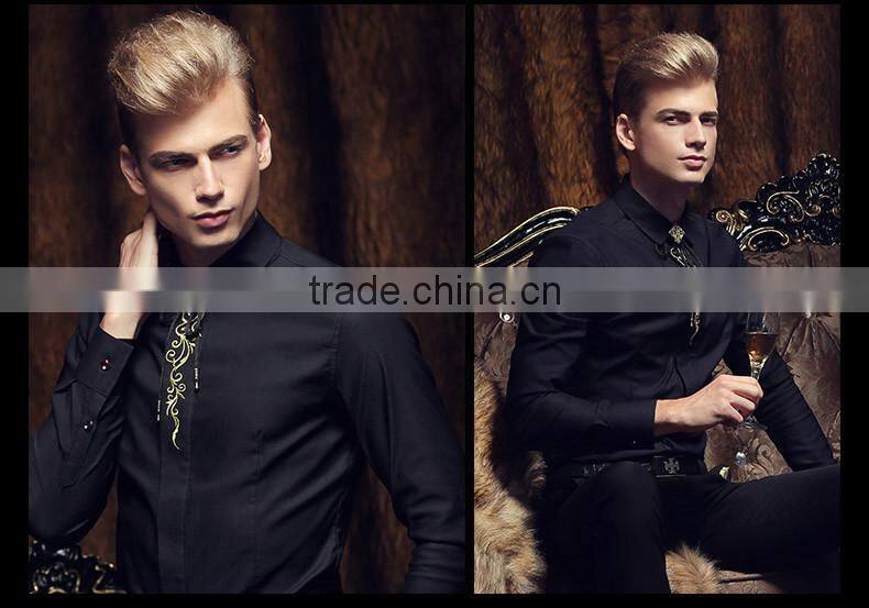 2015 Fashion high quality plain color man shirt