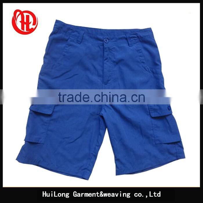 Apparel men outdoor comfortable solid cargo shorts