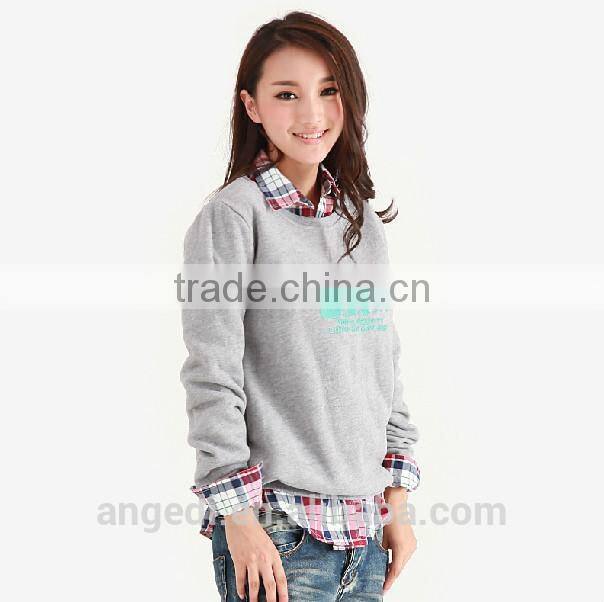 High quality women pullover printed hoodies winter lady sweatshirt