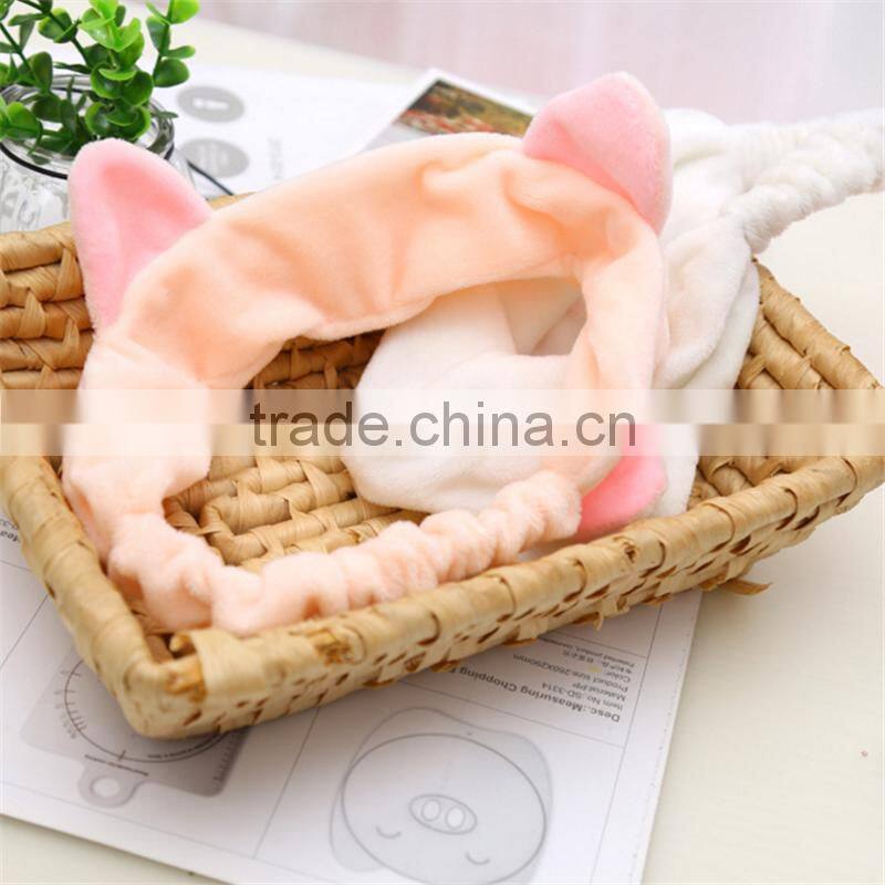 Wholesale good quality facial hair bands for girl wash broad facial elastic hair bands