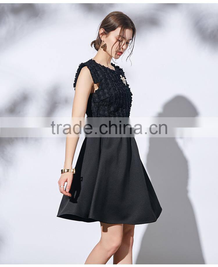 Maxnegio lace patchwork ladies fashion casual dress