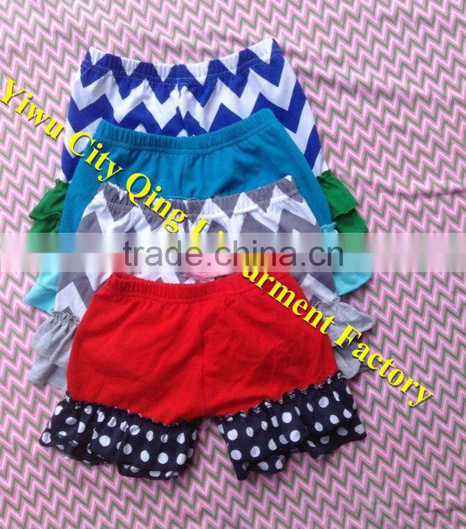 Funky Designs Toddler Girls Boutique Chevron Clothing Baby Persnickety Girls Cotton Black/White Zigzag Double Ruffle Pants
