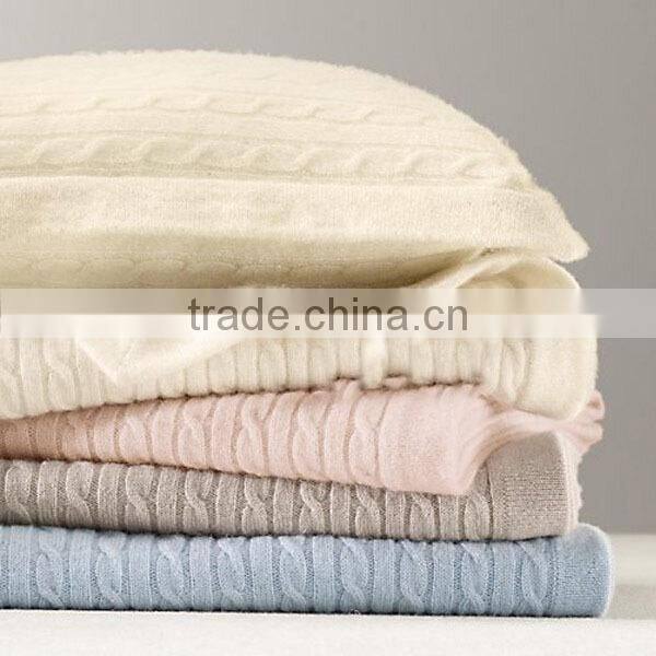 High quality cable knit cashmere baby set