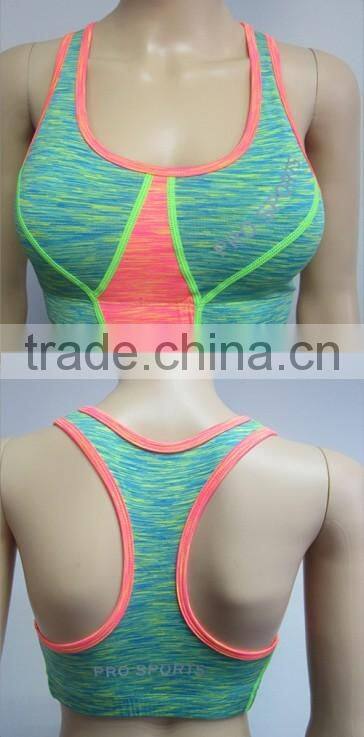 Wholesale Ladies Sexy Colorful Women's Gym Workout Tube Bra Sportswear