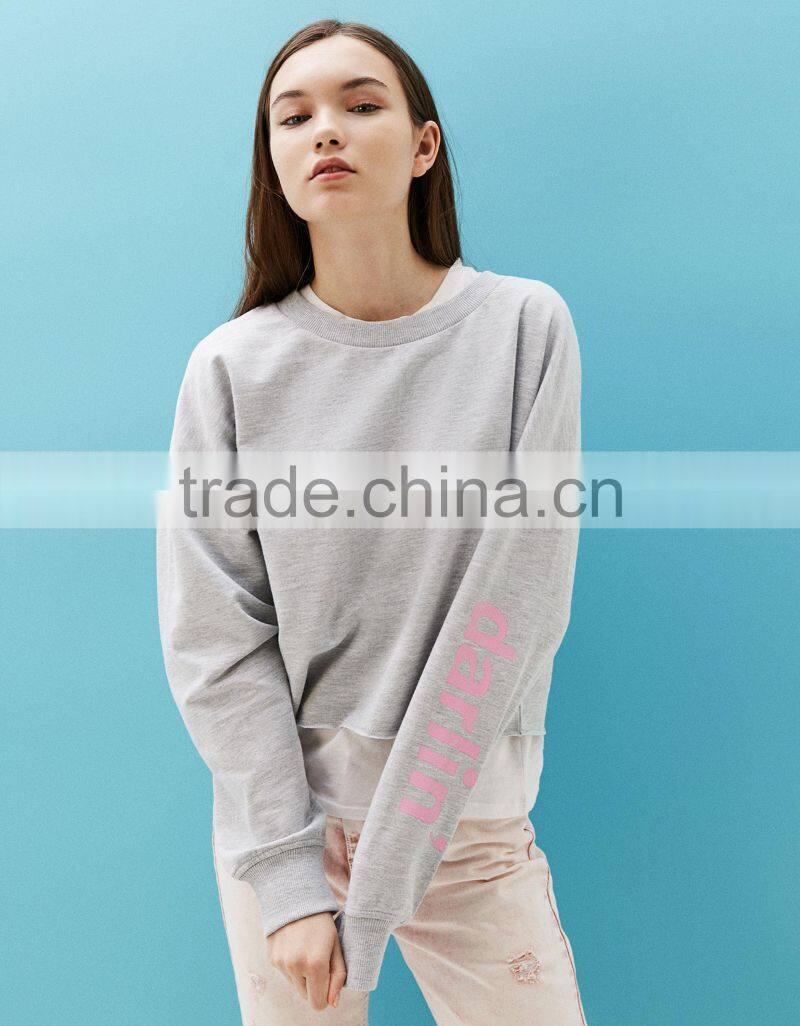 latest women tops womens crop top hoodie sweatshirt women