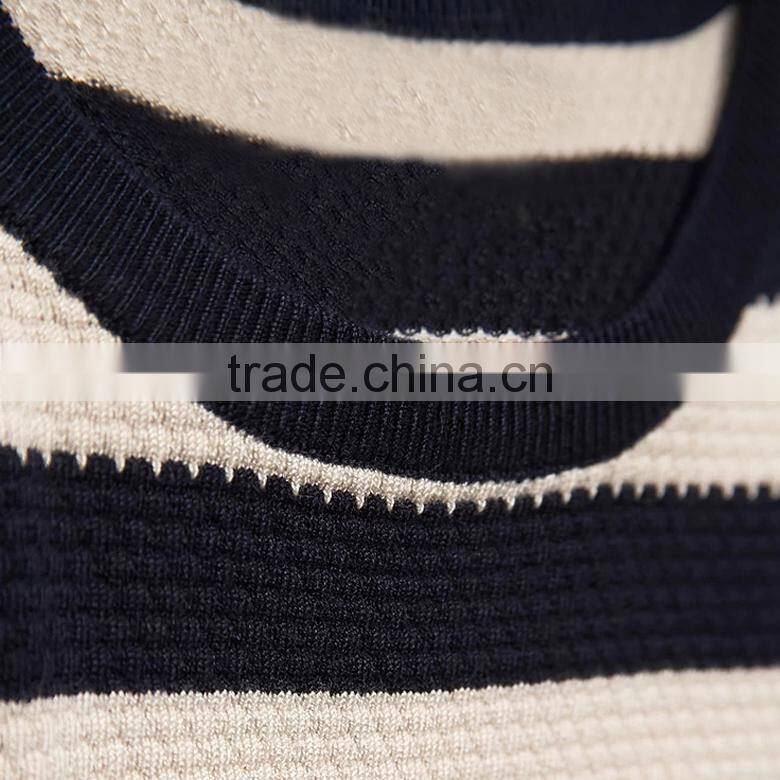fashion simple style striped knitted T-topper men sweaters