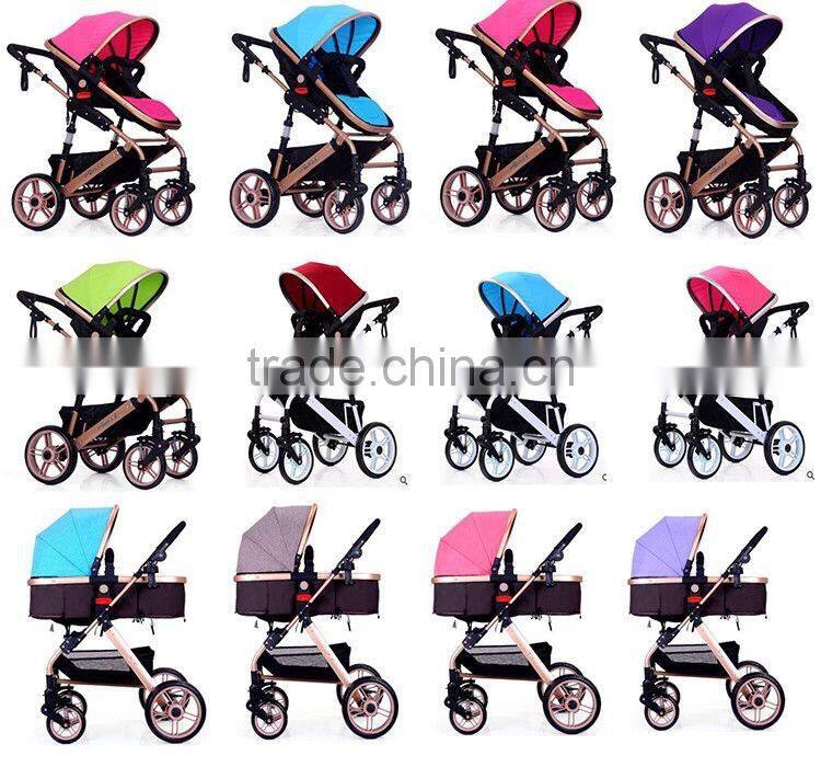 China OEM baby buggy stroller foldable four wheels baby doll pram stroller wholesale doll stroller with shock