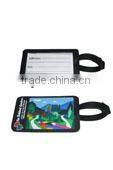 plastic printed travel tag