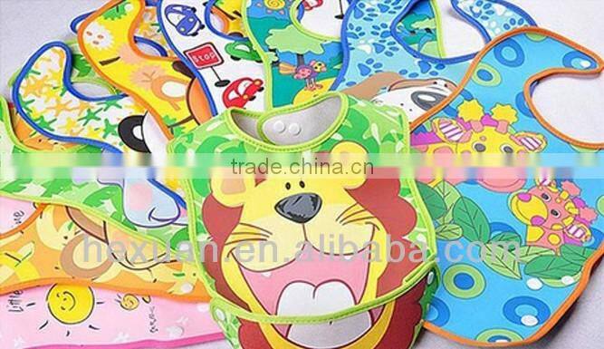 PVC baby bibs Baby rice bib waterproof plastic bib