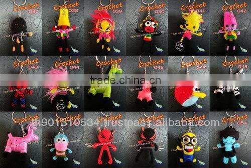 Handmade Crochet Key chains Wholesale Key rings