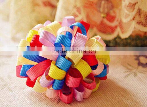 Colorful flower hair bow for girls, hair bows with clips