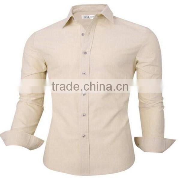 2016 new wholesale Plain Oxford Cotton Button Down custom mens casual dress shirts