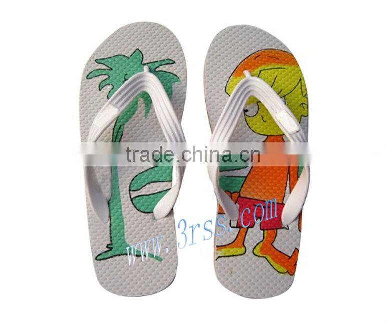 heat transfer printing cartoon flip flop