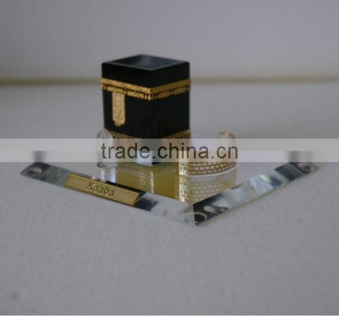High QualityCrystal Kaaba Model With 24k Gold Plated For Islamic Crafts & Gifts