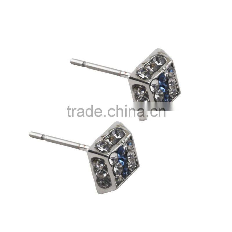 Customized Mens Tanishq Diamond Simple Fashion Design Hiphop Earrings Wholesale