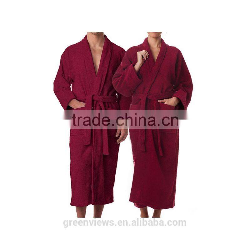 100%Bamboo Robes organic bambooo bathrobes Terry cloth fabric for bathrobe