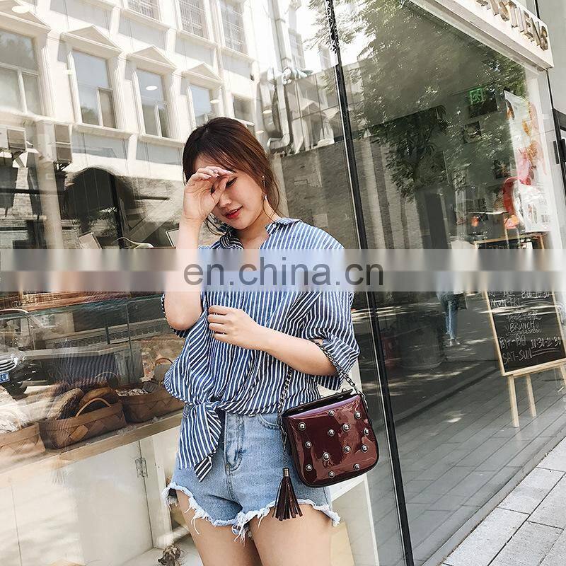 The Paint Bright Women Fashion Square Rivet All-Match Bangalor