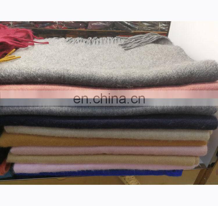 2017 High Quality Plain Color Pure Cashmere Scarf Wholesale