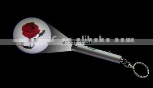 new items projector keychain led flashlight torch