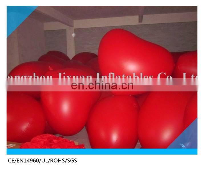 giant heart helium ballonfor party , commercial red heart shaped balloon
