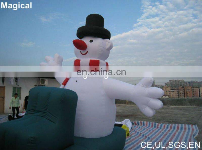 inflatable christmas santa and reindeer model