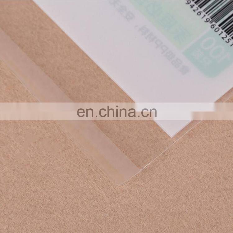 Custom logo design printing low price customized printing self adhesive OPP/PVC/CPP plastic straws packing bags