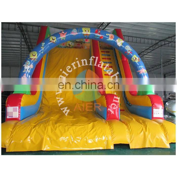 Full print bob inflatable slide