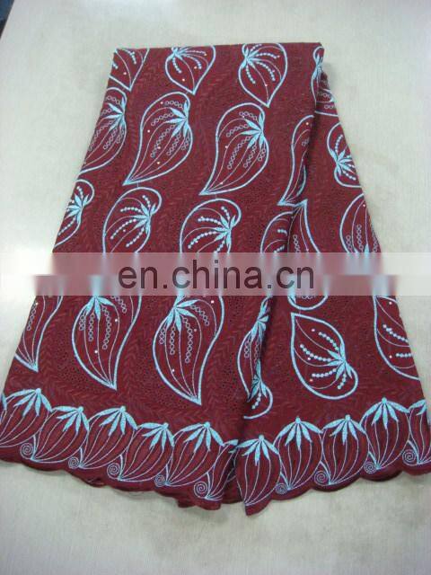 high quality swiss cotton voile lace(D74-7)
