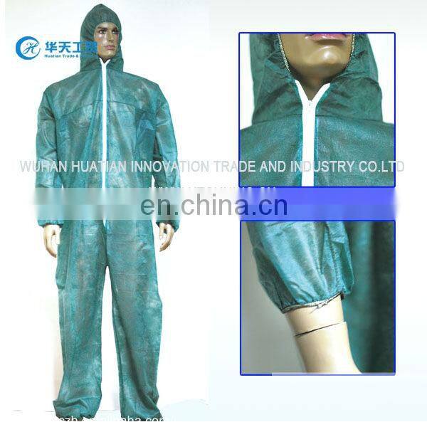 Hot sell disposable PP Overall with hood,without feetcover