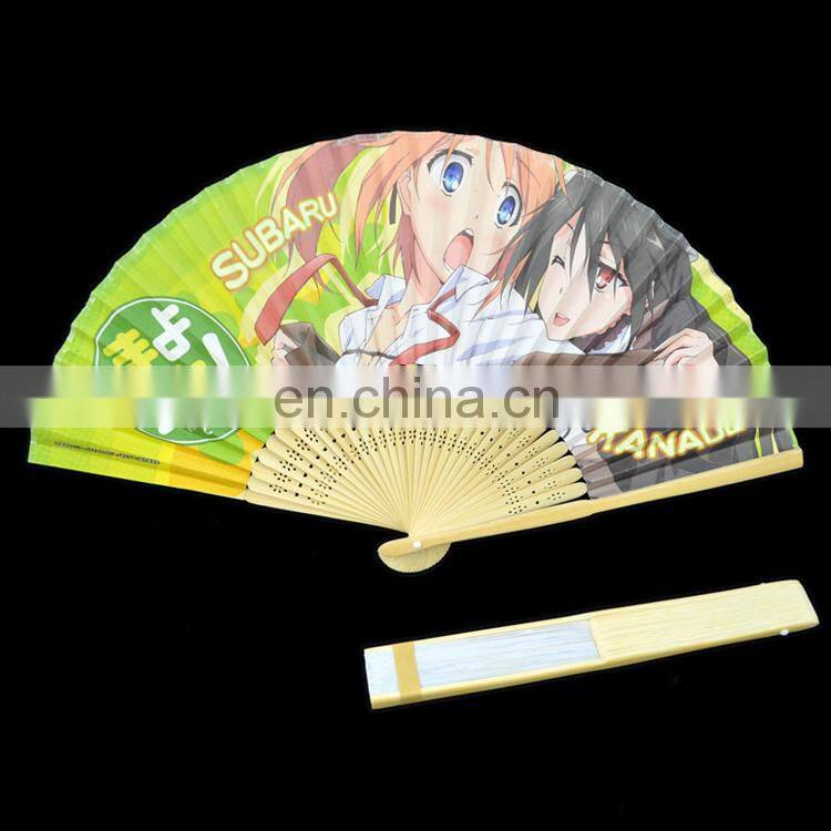 Personalized chinese custom hand held bamboo fans