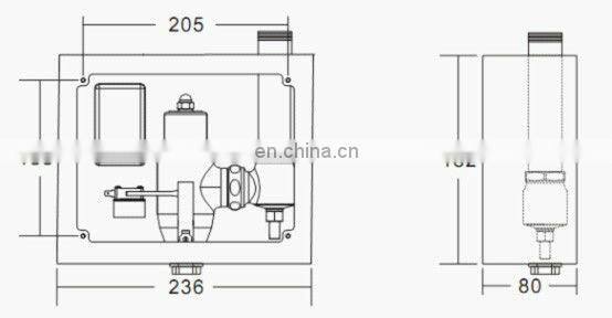 2018 Automatic and Manual button Toilet Flusher