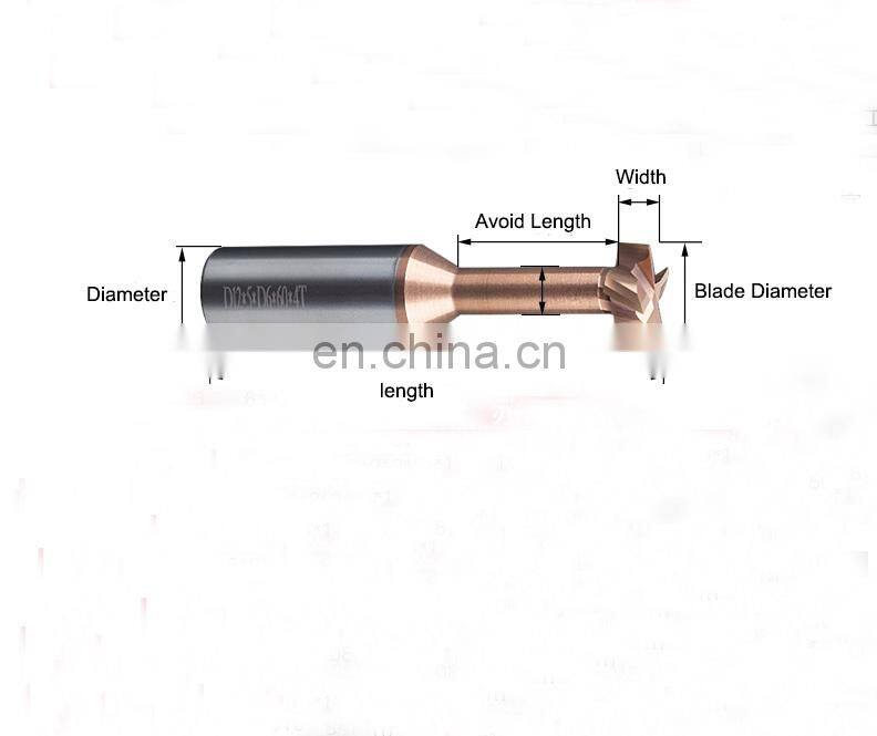 8mm Shank T Type Grooving Milling Cutter Overall Alloy Steel Slotting Router Bits CNC Tool Endmill