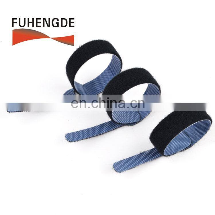 China manufacture hook to loop cable tie wraps mounts custom