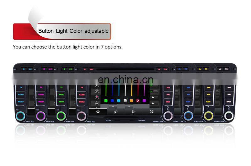 7 Inch Android 5.1 digital touch button car Radio GPS Navigation for VW