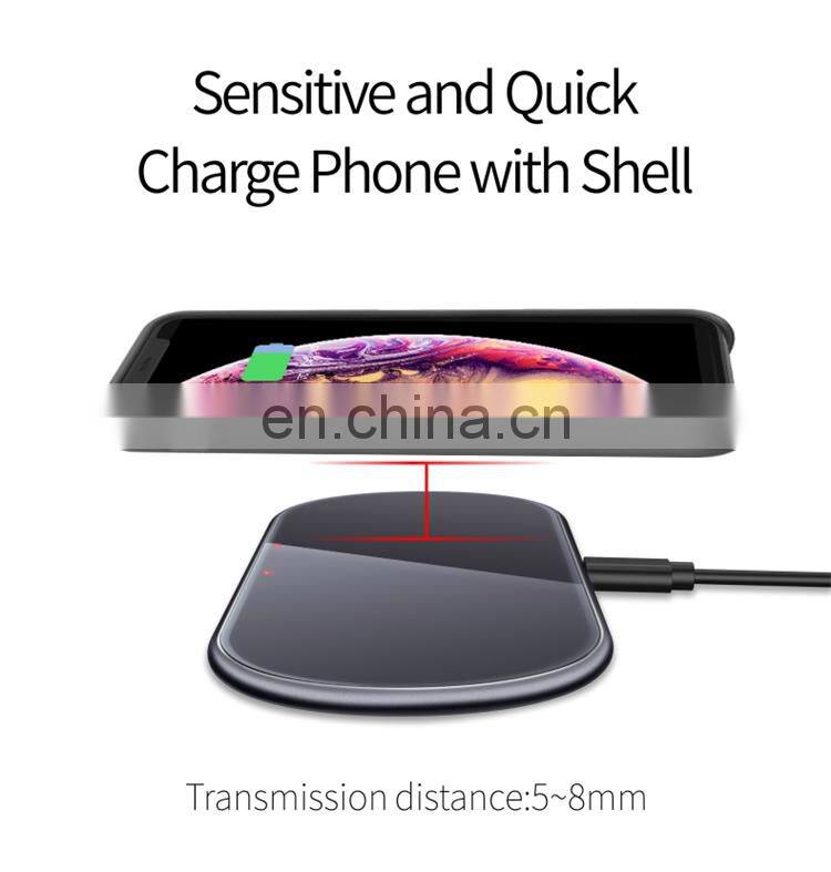 For Smartphone Qi 10w Fast Wireless Charging Pad,High Quality Wireless Charger for Power Supply