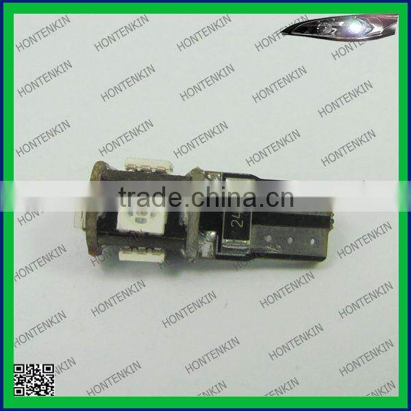 factory direct led t10 5050 4 SMD auto parts lamp bulbs canbus width indicator light