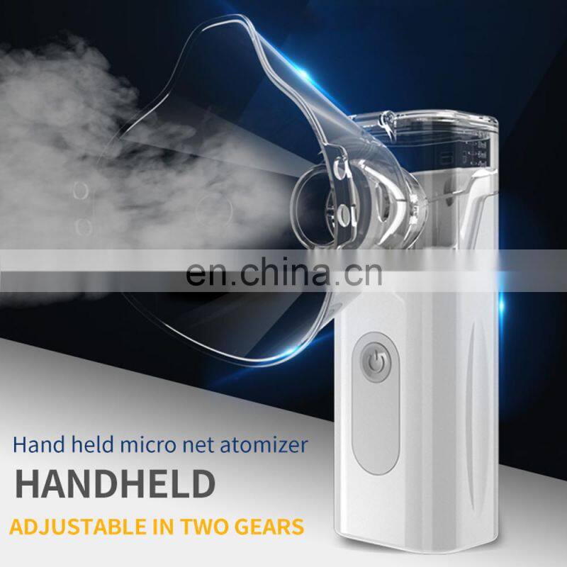 Home Inhaler Nebulizer Low Decibel Ultrasound Atomizer Handheld Adult&Kid Portable Micro Mesh Atomizer High Low 2Gear Humidifier