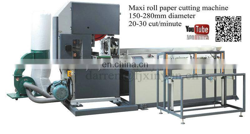 Automatic Jumbo Roll Log Saw Maxi Roll Paper Cutting Machine