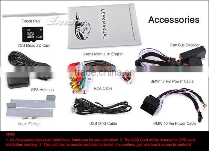 Erisin ES7053B 7" Special Car Audio DVD Player Dual Core for X5 E53 2002